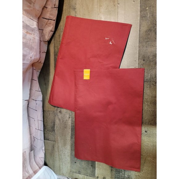 Red Fall leaf autumn leaves table placemat set - Picture 4 of 5